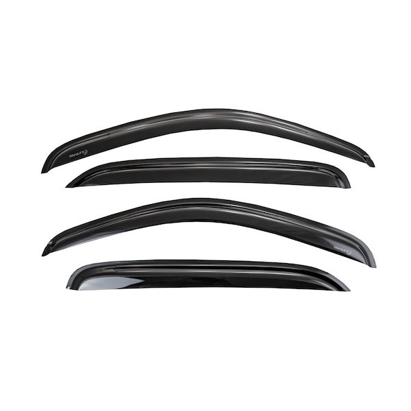 RAINGUARDS Low Profile TapeOn Smoke Acrylic Set of 4